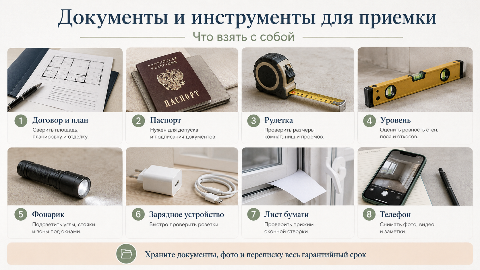 приёмка новостройки от застройщика